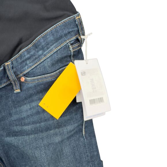 H&M & Demim Blue Skinny Fit Stretch Panel Maternity Jeans Womens Size 6 - Picture 4 of 10